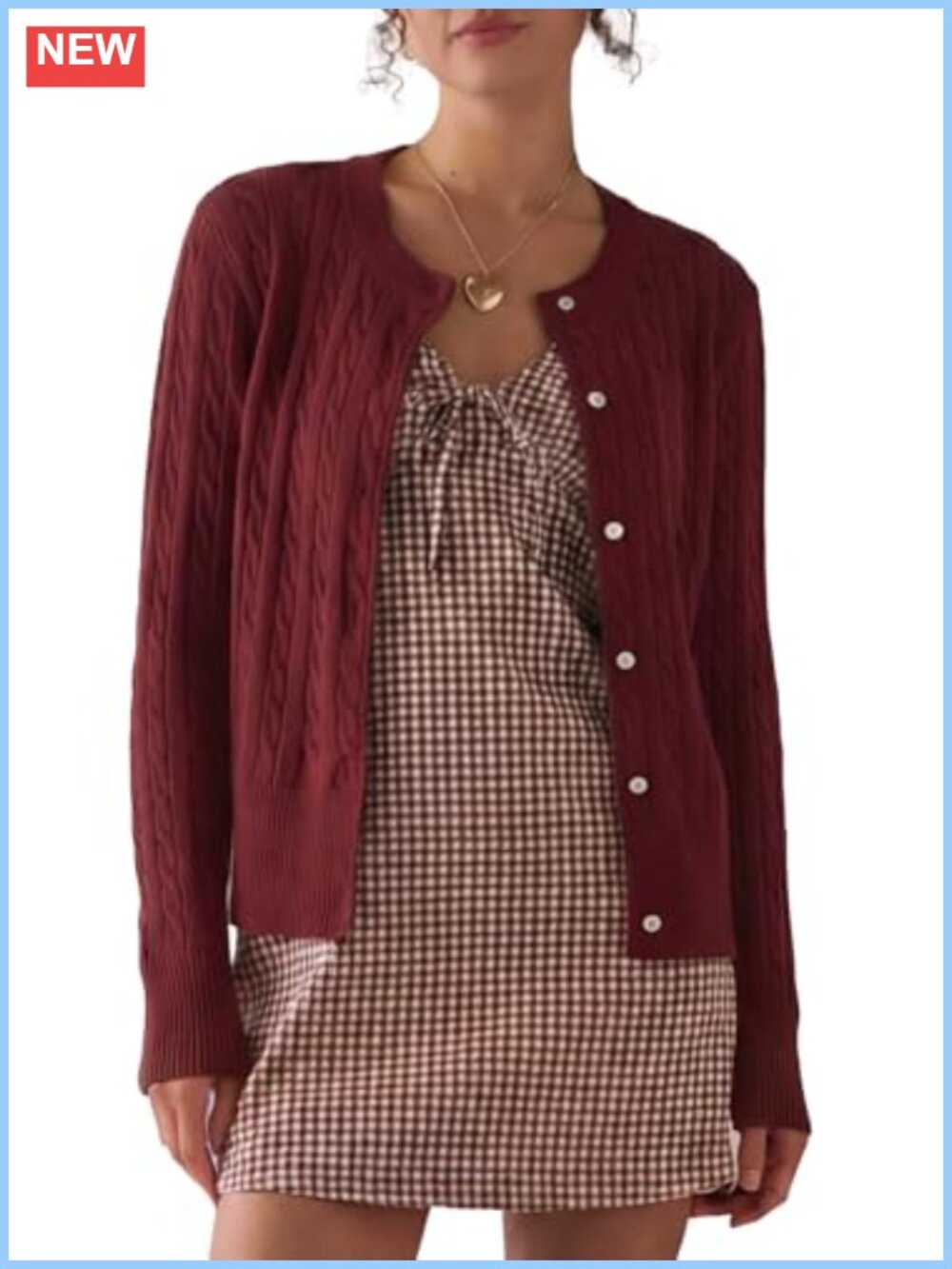 Cable Knit Cardigan Sweater for Women Lightweight Long Sleeve Fall Layering
